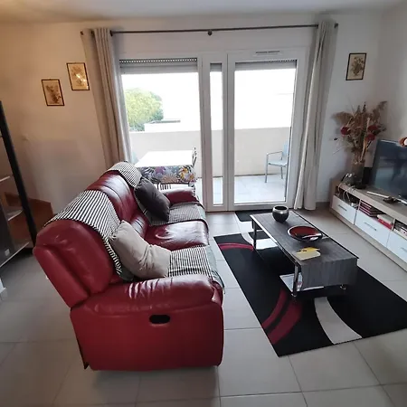 Daire Cosy A Valras-plage 5 Min A Pied De La Climatise 2 Terrasse Sérignan